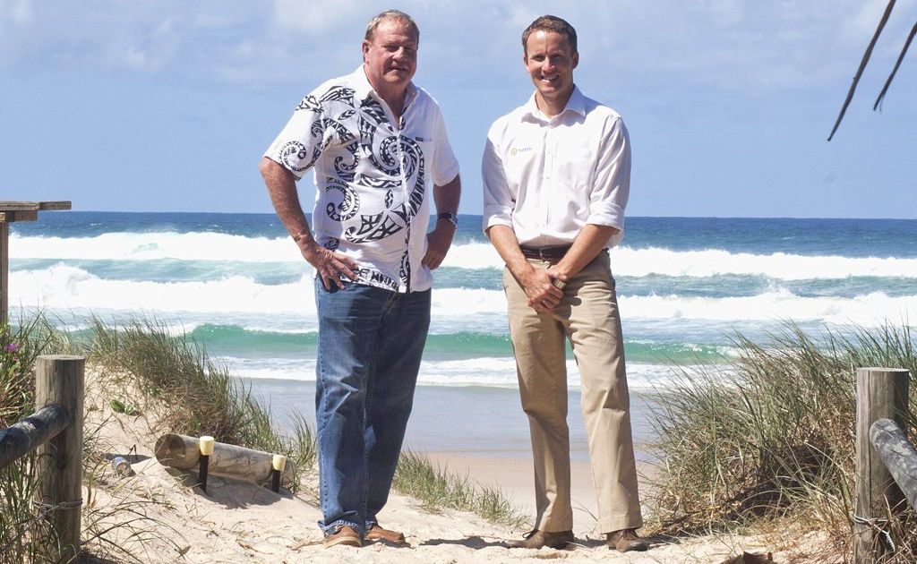 Luke Staunton and Tony McGinty are looking forward to the start of work on a new boutique development at Casuarina. Luke Staunton and Tony McGinty are looking forward to the start of work on a new boutique development at Casuarina.